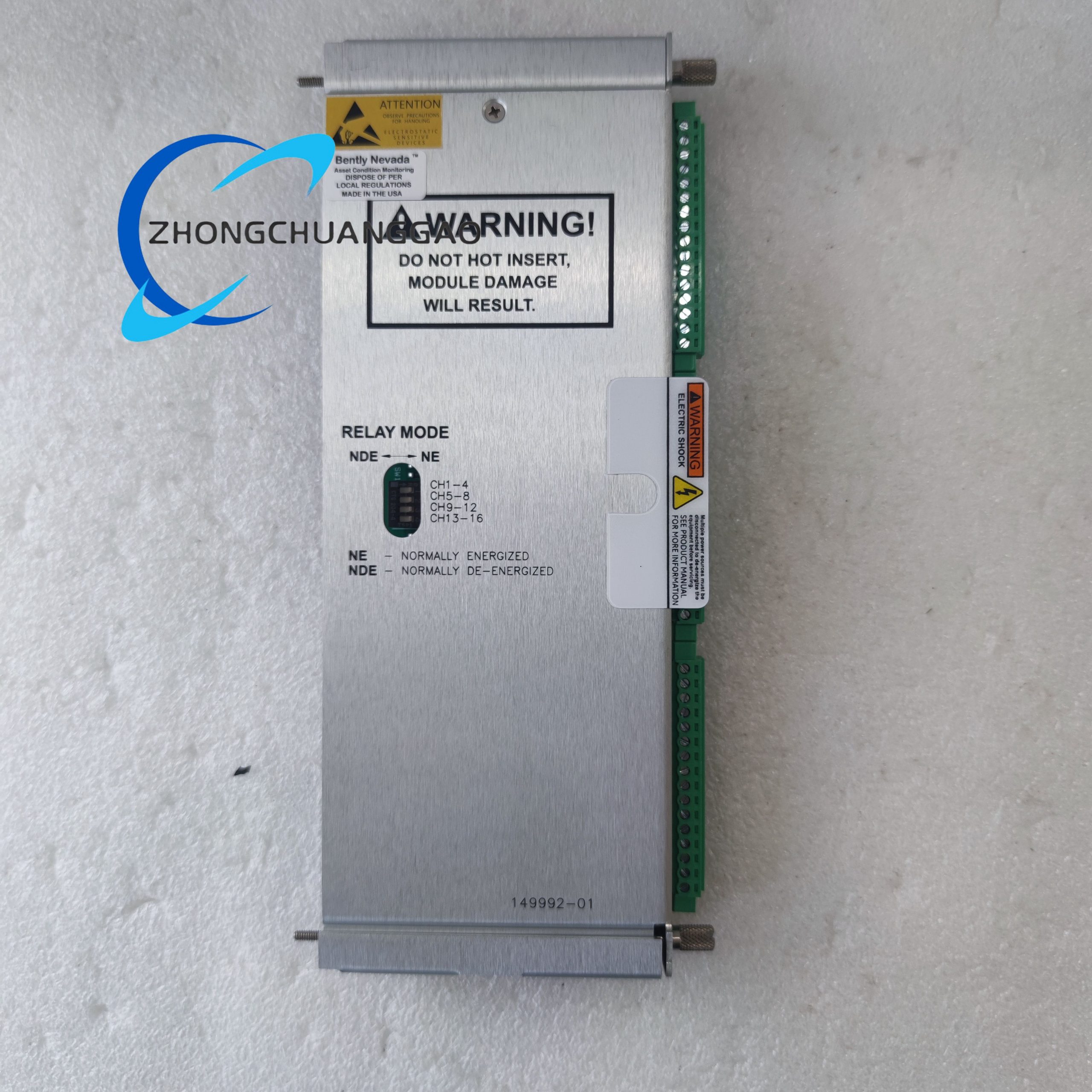 Bently Nevada 3500/42M 149992-01 Accelerometer Monitor Module - Image 2