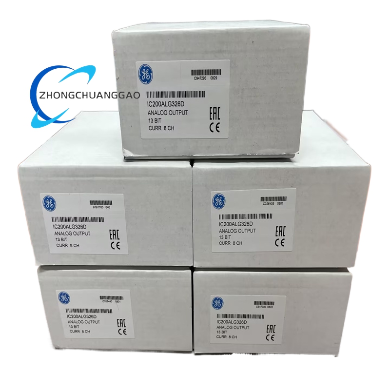 GE IC200ALG326H 8-Channel 13-Bit Current Analog Output Module