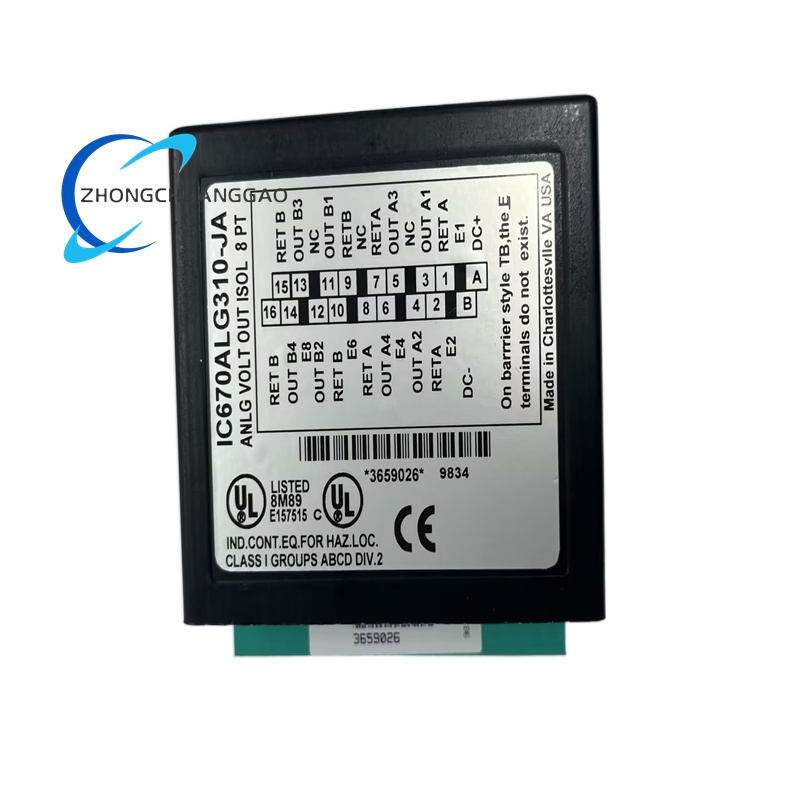 GE IC670ALG310 8‑Channel Isolated Voltage‑Source Analog Output Module - Image 2