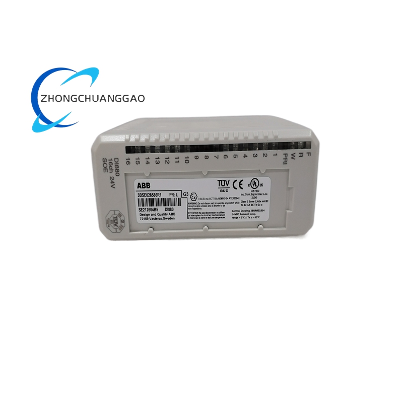 ABB DI880 3BSE028586R1 16-Channel 24 V DC High-Integrity Digital Input Module - Image 2